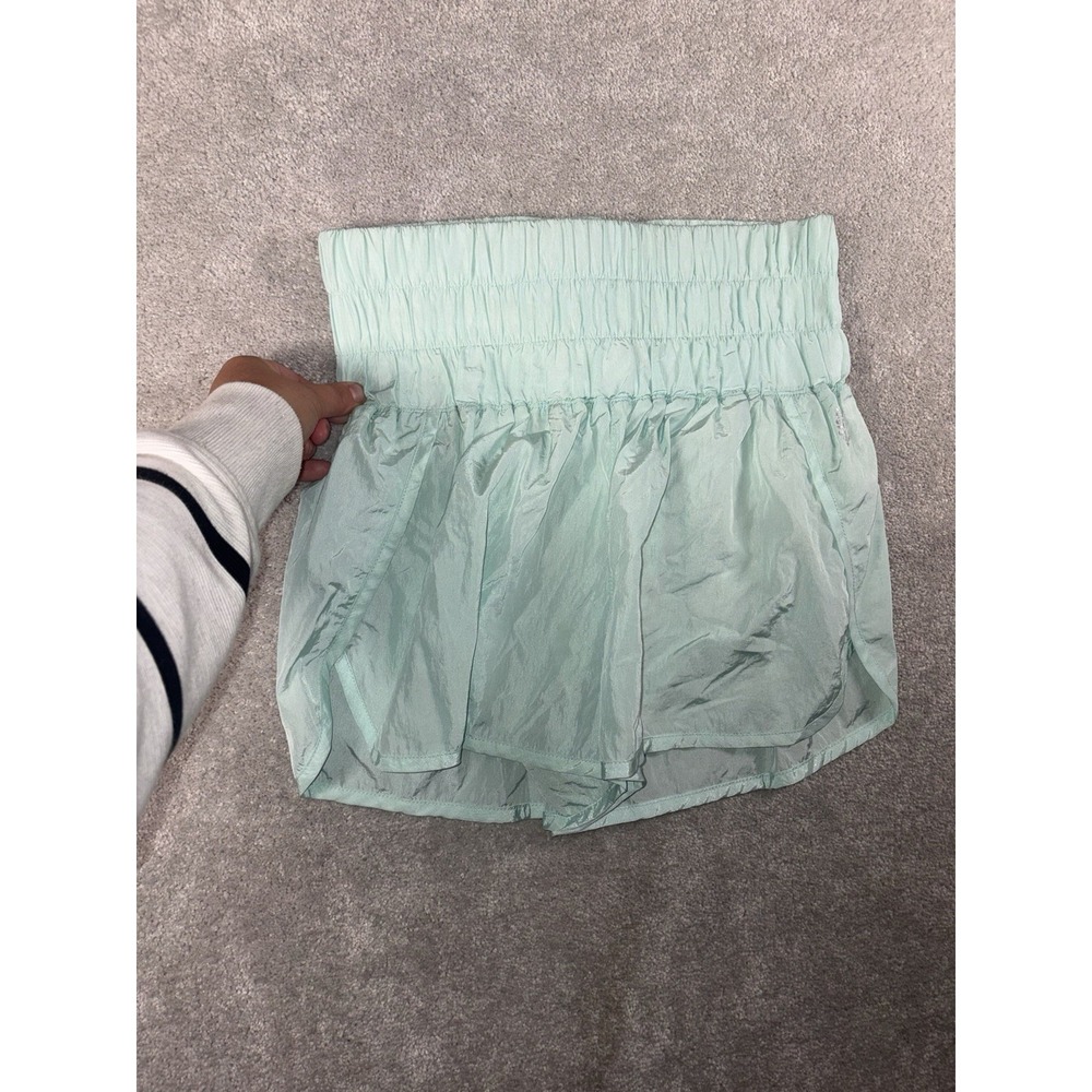 FP Movement The Way Home Shorts Women's M Mint Green Lined High Rise Free People